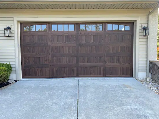 New residential garage door installation by Textro Door Company