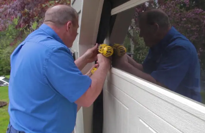 Garage door problem requiring entry door installation in South Jersey